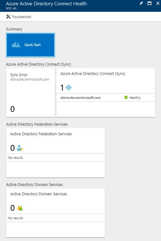 One-stop shop for viewing the health of your identity infrastructure Azure AD Connect AD FS On-premises AD Agents installed on identity