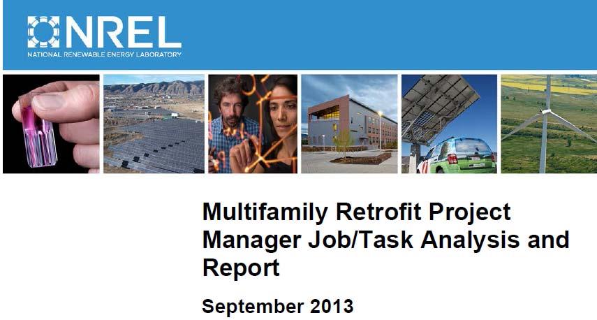 Retrofit Project Manager NIBS Commercial Building Energy Auditor NIBS Commercial Building Energy Manager NIBS Commercial