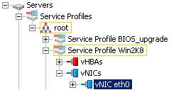 Linking a vnic and a