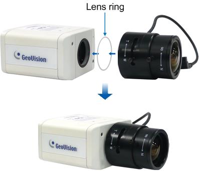1 Box Camera 1.3 Accessory Installation 1.3.1 C-Mount Lenses When you use a C-mount lens, it requires a certain distance from the camera s imaging chip to focus the lens.