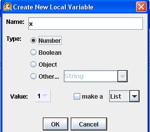 Variables Click create new variabl in the new checkpt method, name it