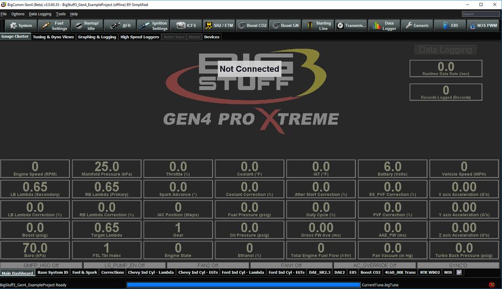 Step 1.17 - After another slight pause, the following GEN4 PRO XTREME software window will open.