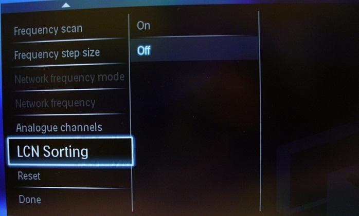 Digital channels Allows the TV to search for digital channels. If the TV doesn t find any DVB channels this means the option is set on OFF. This option is available only if you select country Other.