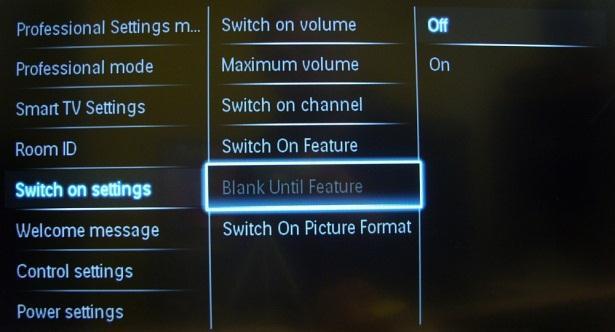 [Switch on feature] Starts up in Theme TV, Smart UI or Net TV modes.