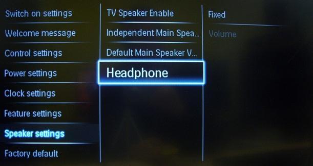 [Headphone] The default volume for headphones can be set. The value define will be applied when the headphones are connected.