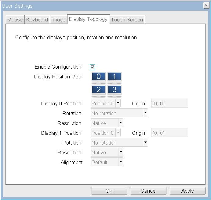 For details about the Display Topology feature for a PCoIP session between a host card and a zero client, see the PCoIP Host Software for Windows User Guide (TER0810001).