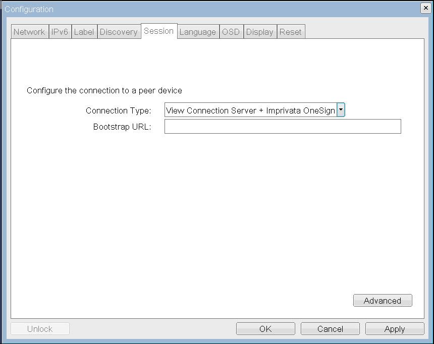 Figure 4-30: OSD Session Connection Type View
