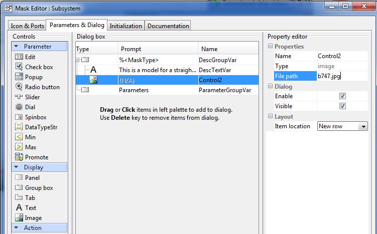 Masking Subsystem 15 Parameters and Dialog