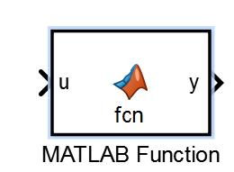 Using MATLAB Function Block (old name: Embedded function) The MATLAB Function Block is an easy and convenient way to write MATLAB