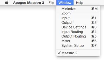 Launch Maestro automatically when connecting a device - This launches Maestro when an Apogee device is connected to the computer.