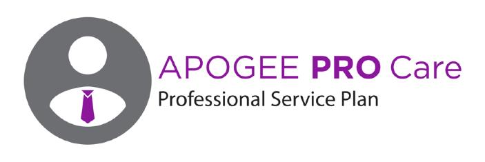Additional Support General Support For more information: Apogee KnowledgeBase and FAQs Apogee Product Registration How to contact Apogee Technical Support Visit: http://www.apogeedigital.