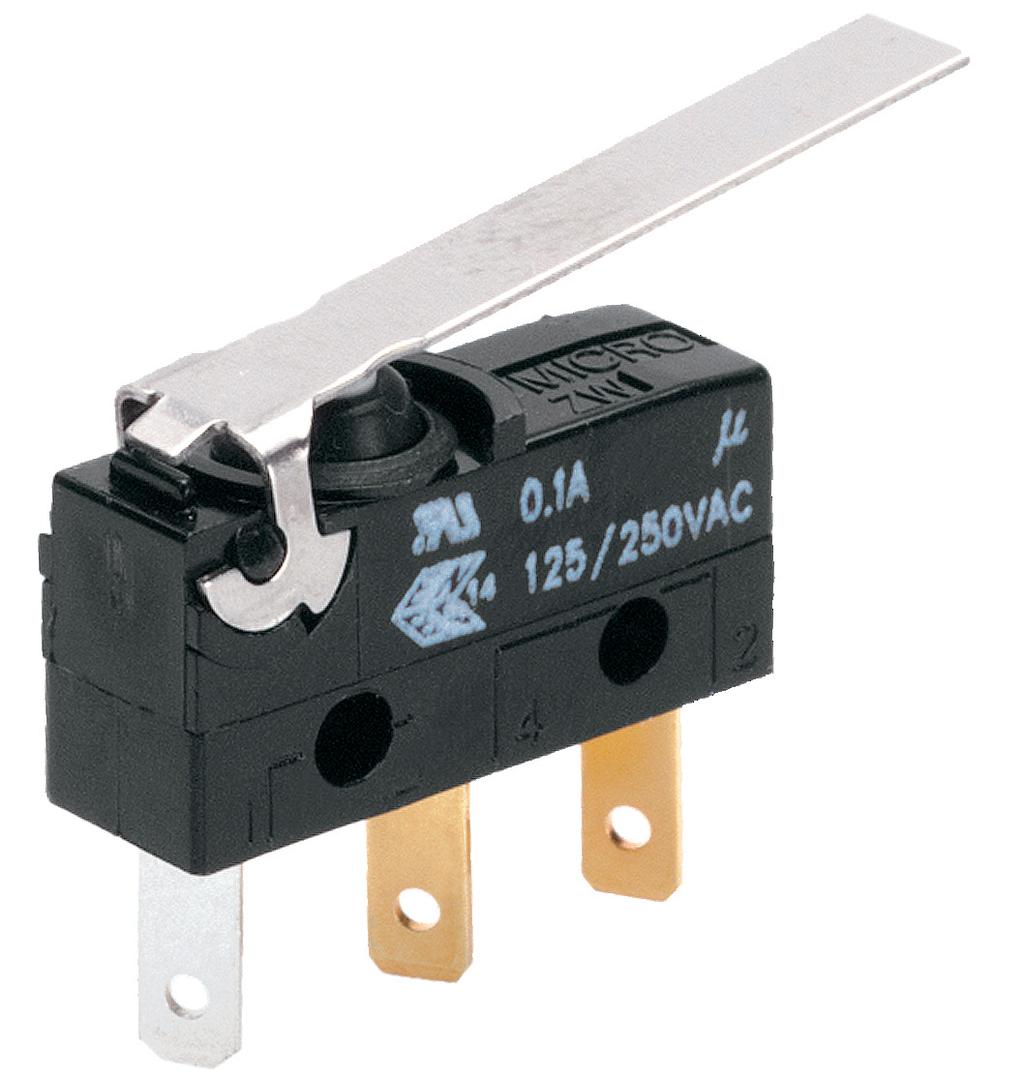 Switches supplied with integral wire leads are sealed to IP67 and are suitable for applications where a switch assembly would be exposed to liquids or particulate contaminates in the environment from