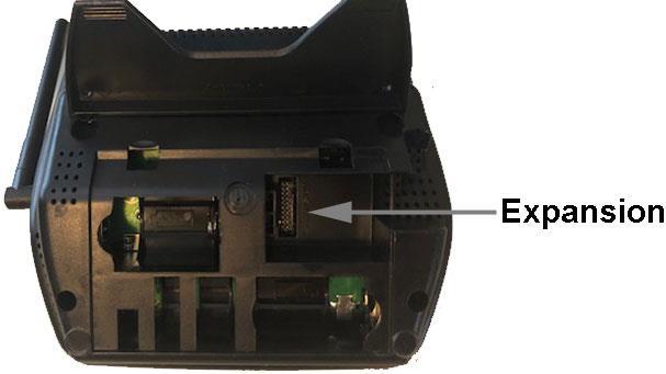 3. Look for the EXPANSION connector inside the battery compartment. Figure 2 is an example for the Davis Vantage Vue.