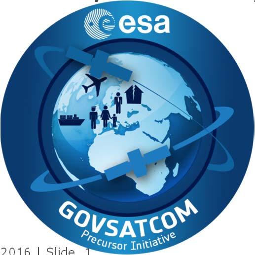 ESA Secure SatCom and Govsatcom EISC Workshop 2016, Space and Security 18 April