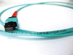 MPO Cable for G Migration Featuring: Pre-terminated 24-fiber MPO connector system Round flexible mini-core loose tube cable Support