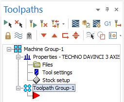 I. Machine Type and Stock Setup. Step 1. If necessary, display Toolpaths Manager. On the View tab click (Alt-O). Step 2.