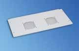 Color RAL 7035, light-grey. SMA20137 1 x connection plate closed. 2 x brackets. 1 x Mounting kit. SMA20135 1 x connection plate for fan unit. 2 x brackets. 1 x Mounting kit. W H U Order No.