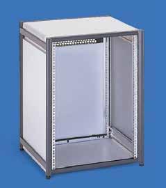 Vertiv Knürr DoubleroRack 19" Enclosure without Front Door DO00253 Description For components compliant with IEC 297-3. Side covers and rear panel may be removed.