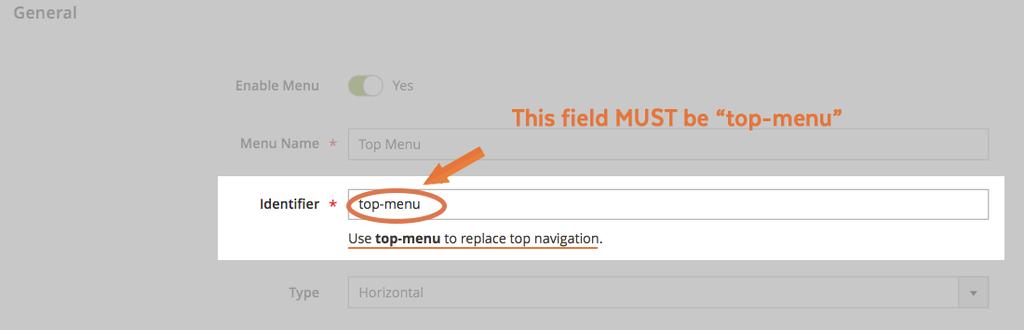 4. Replace Magento default top navigation menu Ninja Menus First, you have to create your own new menu with your store's categories.