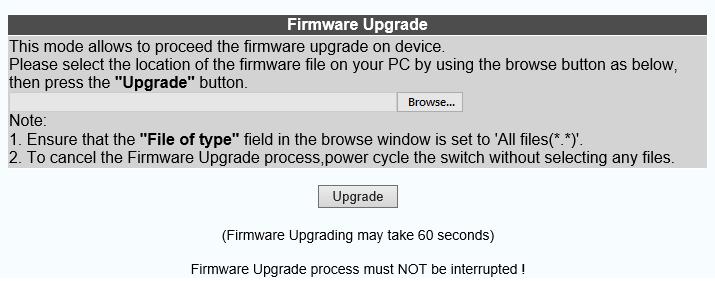 3.8.3 Firmware Upgrade If functions are added or if factory default settings are changed, the firmware in the converter will require upgrading.