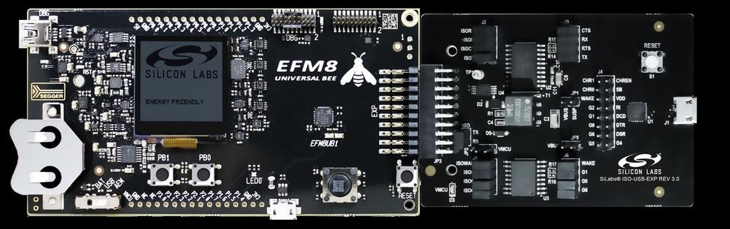UG274: Isolated USB Expansion Board User Guide The Silicon Labs Isolated USB Evaluation Board is a hardware plugin card for EFM8 and EFM32 Starter Kits (STKs).