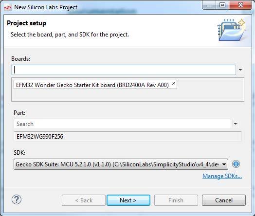 Getting Started 3.1 Loading Software Demos The following steps load the demo firmware onto the Wonder Gecko STK. This process requires Simplicity Studio which is available for download at http://www.