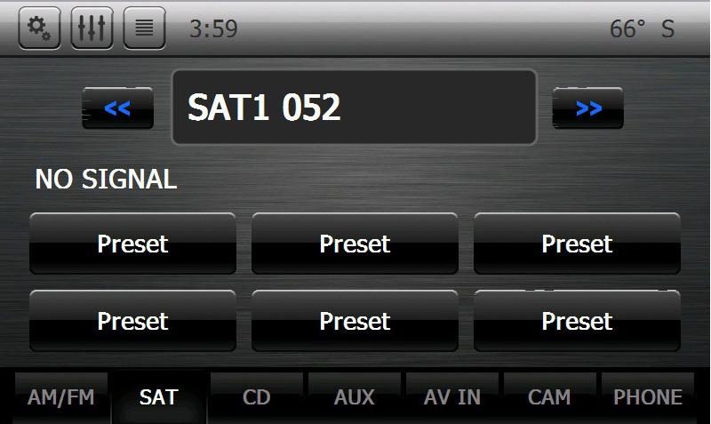 Short Press: To go to specific preset.