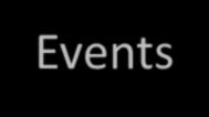 Events Events Single Event Handlers Click Event Mouse Events Key Board Events Create and handle controls in runtime An event is