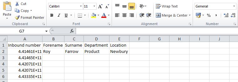 The header fields MUST not be modified or the upload will fail. When you open the CSV file within Excel you will need to correct the changes Excel made to the column format.