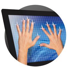 Glossary Capacitive Touch Projected Capacitive is one of the leading touch technologies available and is widely utilized by mobile devices such as