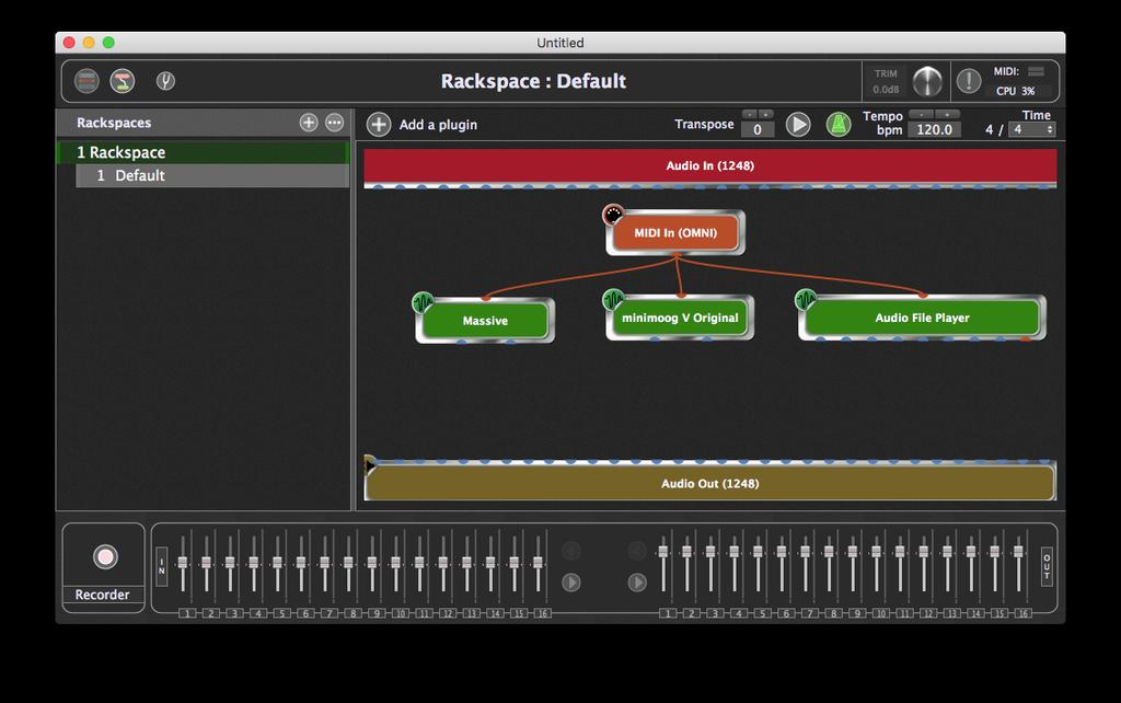 The Audio Mixer/Router The Audio Mixer/Router is a flexible plugin that eliminates the need for a Gain plugin on the output of each source.