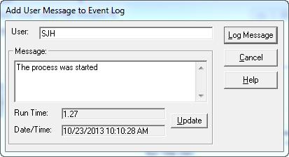 MS Sensor Event Log Clearing the Event Log: The event log can be cleared by pressing either the "Clear event log" button on the Event Log toolbar or by selecting the "Tools Event Log Clear All