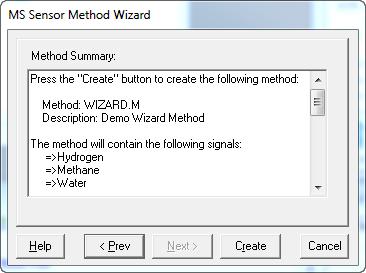 Step 4: Include or Exclude individual Signals from special calculations When the "Create" button is pressed, the Method Wizard automatically creates the new method with the required Instruments,