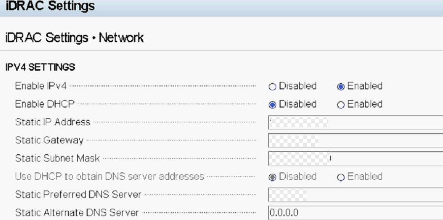 Alternatively, if DHCP is enabled for the idrac network interface the IP address will be assigned automatically.