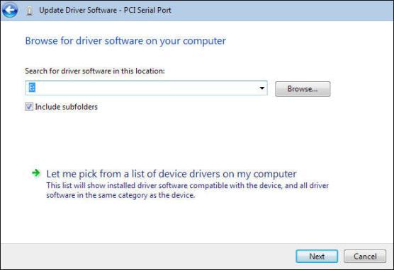 Browse to the Drivers folder on your MultiModem ZPX product CD and select the Drivers folder.
