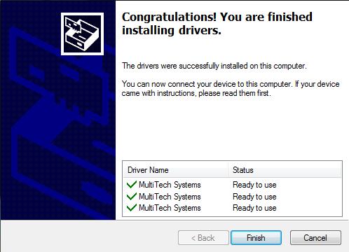 Your driver installation is complete. 8.