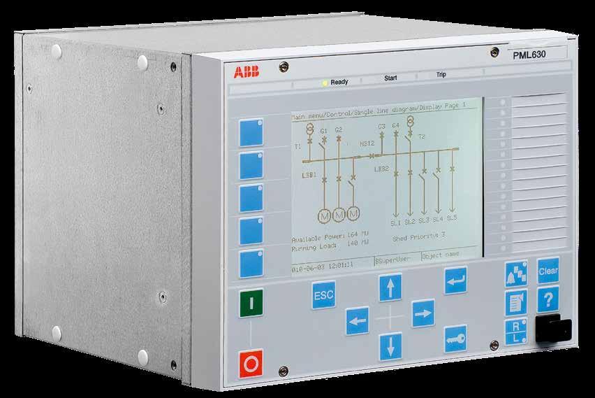 59 01 Load-shedding controller PML630 substations. Reactive load-shedding reacts based on measuring the system frequency and/or voltage.