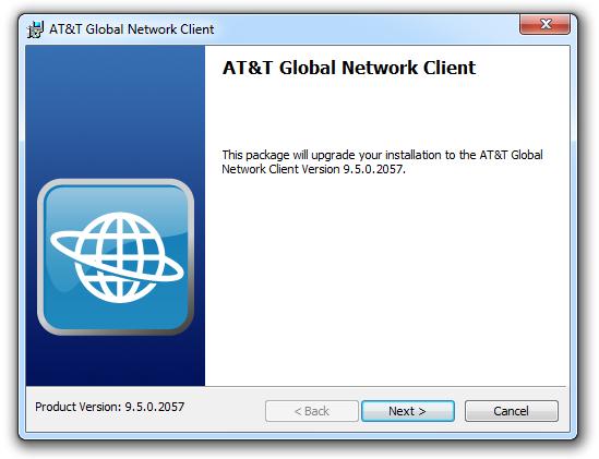 Installation Upgrading Previous Releases If you already have the AT&T Global Network Client (version 7 or later) installed on your workstation, the installation can perform an upgrade to version 9.x.
