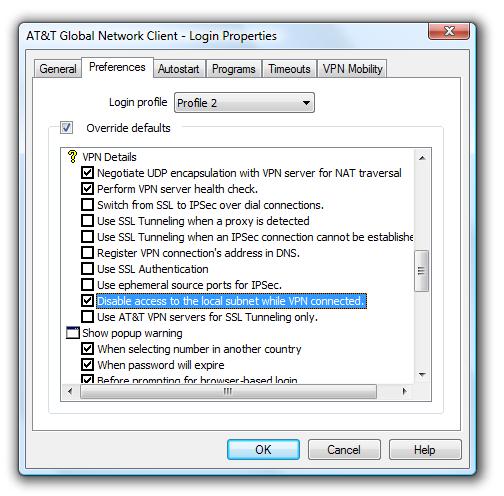 Local Subnet Access Local subnet access is not enabled for all users.