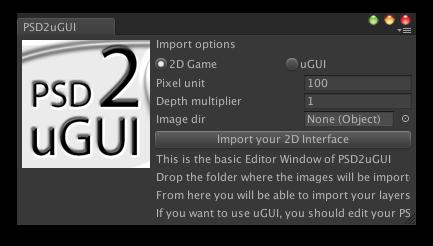 Select one, click on Import psd button and lets