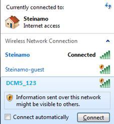 name in the System pages to differentiate controllers. You are now on the DCM5 WiFi network.