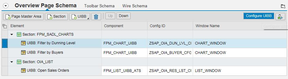 Similarly, for the list component with Config Id ZSAP_OIA_RES_LST_CFG, change the Rendering Type to With Panel and set the title of panel as Open Sales Orders. 6.
