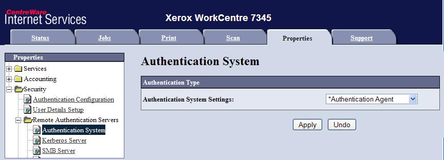 Set the Authentication System 1 In the left pane, click the Security folder, then select the Remote Authentication Servers subfolder.