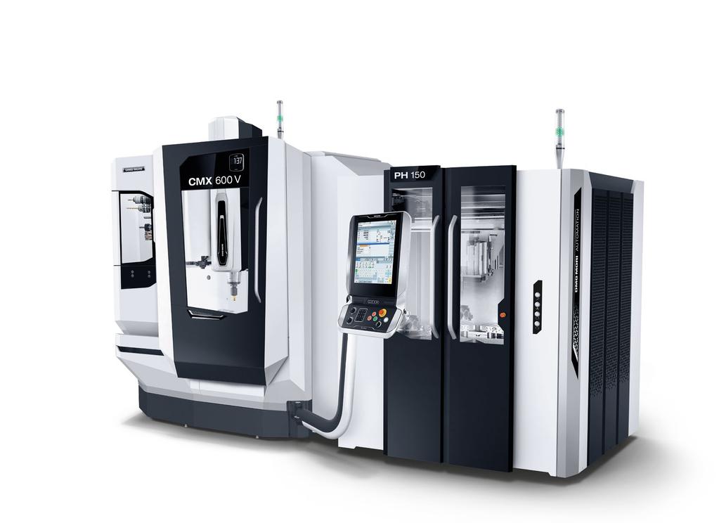 PALLET AUTOMATION Automation solution PH 50 Automated process now offers the highest potential for an increase of productivity with universal milling machines.
