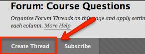3. Type the subject of your new thread and a message in the message box.