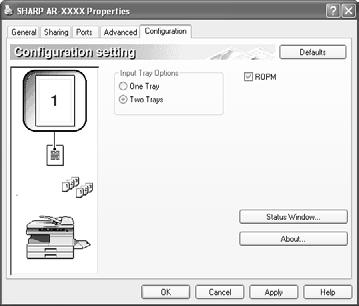 OPTIONAL EQUIPMENT Using the AR-D with the printer function To use the AR-D with the printer function, follow these steps to adjust the settings in the printer driver.