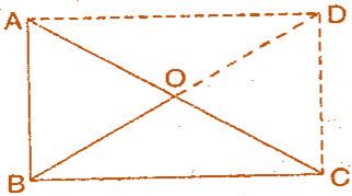Question 6: ABC is a right-angled triangle and O is the mid-point of the side opposite to the right angle. Explain why O is equidistant from A, B and C.