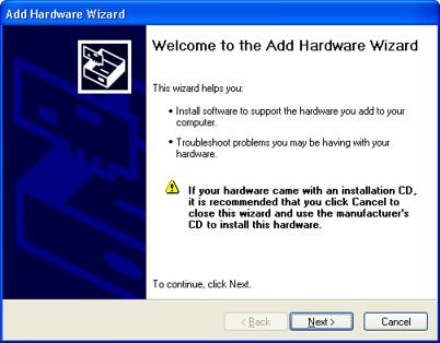 5 Troubleshooting Clarity Hardware 5.3 Manual installation 5.3.1 Installation and reinstallation in Windows XP/Vista/7/8.1 Connect the U-PAD with a cable to a USB port on the computer.