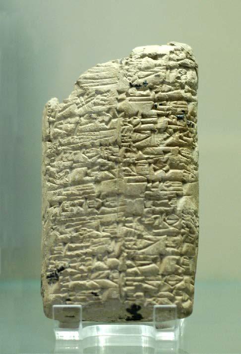 1500 BCE - clay tablets