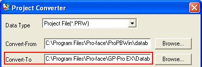 NOTE When a convert-to file